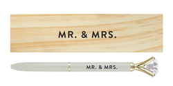 Mr & Mrs Wood Box Pen
